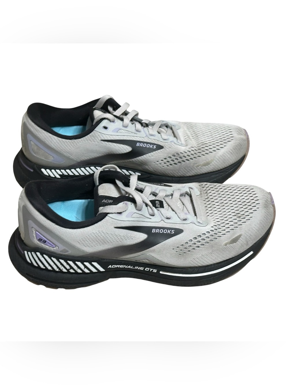 Brooks Adrenaline GTS 23 Wide running shoes size 8.5 wide gray